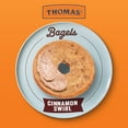 thumbnail image 3 of Thomas' Cinnamon Swirl Bagels, 6 count, 10g Protein, Kosher Cinnamon Bagels, 20 oz Bag, 3 of 7