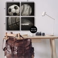 thumbnail image 4 of Stupell Industries Sports Balls Photography Sports Photography Gallery Wrapped Canvas Art Print Wall Art, 17 x 17, Set of 4, 4 of 8