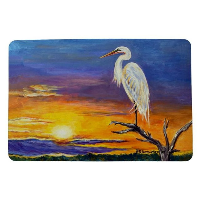 Betsydrake DM1238 18 x 26 in. Egret Sunset Door Mat