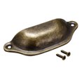 thumbnail image 3 of Uxcell Cup Drawer Pull Kitchen Cabinet Handles Bronze Tone, 83mm Hole Centers, 10 Pcs, 3 of 6