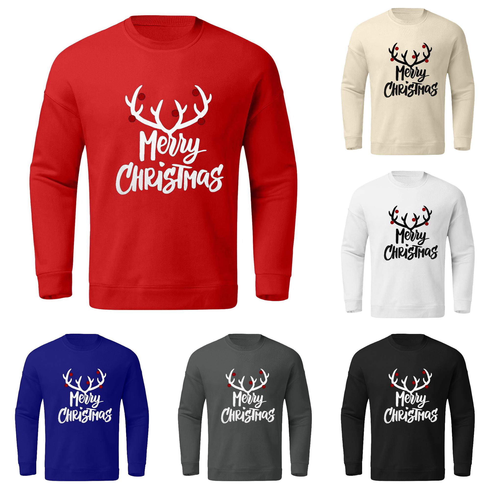 Men s Autumn and Winter Tops Graphic Themed Part Printing Hoodless Long Sleeve Pullover Sweatshirt Sunny Day Jacket XL