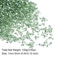 thumbnail image 2 of Uxcell 10 Pack Crushed Glass Chips 100g 1.5x2mm Irregular Metallic Sequins Glass Green, 2 of 5