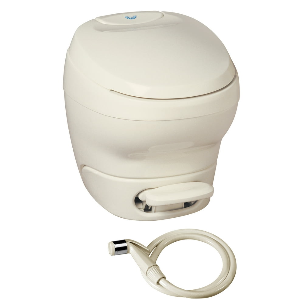Aqua Magic Bravura RV Toilet with Hand Sprayer / High Profile