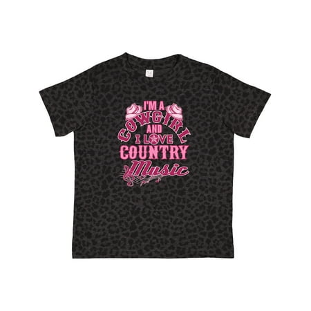 

Inktastic I Love Country Music Cowgirl Gift Toddler Toddler Girl T-Shirt