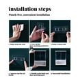 thumbnail image 2 of Wall Mount Dry Food Storage Containers Home Food Storage Container Wall-Mounted Kitchen Candy Snacks Coffee Bean Rice Clear Dispenser Organizer, Small, 2 of 9