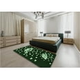 thumbnail image 4 of Ahgly Company Indoor Rectangle Patterned Green Pepper Green Area Rugs, 3' x 5', 4 of 6