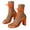 Orange, variant on Womens Sandals Strappy Heels for Women Lace up Square Open Toe Heeled Dressy Pumps Shoes