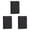 Black*3, variant on Mini Pocket Notebook Ecohintz A7 Pocket Notebook Without Pen Loop (100 Pages) - 1Pc, Softcover Sewed - Compact & Lightweight for Daily Carry - Perfect for Quick Notes & Lists, Compact Memo Book