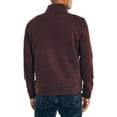 thumbnail image 3 of Nautica Men's Mock Neck Knit Active Quarter Zip Pullover Sweater (Shipwreck Burgundy, XL), 3 of 3