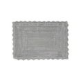 thumbnail image 3 of Better Trends 17" x 24" Bathroom Rug – 100% Cotton, Extra Soft Tufted Reversible Bath Mat, Water-Absorbent, Machine Washable (Gray) Lilly Crochet Collection, 3 of 7