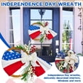 thumbnail image 2 of Front Porch decorations Outdoor, Patriotic Wreath, Front Door Wreath, Hanging Greenery, Red White and Blue decorations, Door decorations, Outdoor decor for Porch, 18 in, 1 Pc, 2 of 8