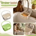 thumbnail image 3 of Foldable Hanging Sink Drainses Basket–Expandable Kitchen Colander with Flip Cover,Space-Saving Collapsibleses Strainer for Fruit,Vegetable,Pasta,Utensils,Hanging Hook for Sink Edge,Quick Drainage,1PC, 3 of 6