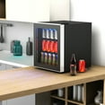 thumbnail image 4 of Gymax 60 Can Beverage Refrigerator Beer Wine Soda Drink Cooler Mini Fridge Glass Door, 4 of 10