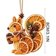 thumbnail image 2 of Dried Orange Slice Christmas Ornament Animal Shaped Natural Hanging Tree Decor Design E, 2 of 7