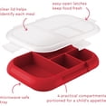 thumbnail image 3 of Plateau Bentgo Kids Chill avec Couvercle Transparent - Contenant de Préparation de Repas Réutilisable, Sans BPA, à 4 Compartiments avec Contrôle des Portions Intégré pour des Déjeuners Sains à Emporter (Rouge/royal), 3 of 4