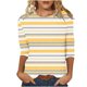 thumbnail image 2 of mfyjkho Tops Y Blusas Para Mujer, Camiseta Con Estampados De Moda Para Mujer, Blusa De Manga 3/4, Cuello Redondo, Informal Tops Y Blusas Para Mujer L, 2 of 5