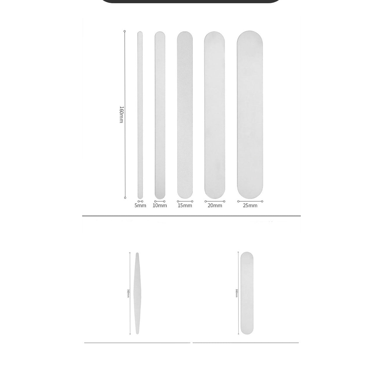 DIY Leather Bracelet Making Kit - 16cm Stainless Steel Core with 7PCS Leather Inserts