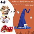 thumbnail image 1 of Disfraz Premium Sombrero De Fieltro Sombrero de bruja de fieltro para fiesta de Halloween, sombrero de bruja ajustable para fiesta (azul), 1 of 6