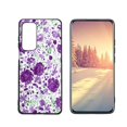 thumbnail image 1 of Compatible with Motorola MOTO Edge 5G UW Phone Case, Purple-Floral-10 Case Men Women, Flexible Silicone Shockproof Case for Motorola MOTO Edge 5G UW, 1 of 1