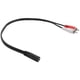 thumbnail image 4 of 3.5 mm stereo female 2 RCA male AV cable auxiliary audio adapter wire, 4 of 5