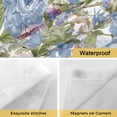 thumbnail image 4 of Spring Flowers No Hooks Shower Curtain with Snap-in Liner Watercolor Country Blue Pink White Floral Green Leaf Shower Curtains for Bathroom, Waterproof, Easy Install, Washable 72"x84", 4 of 9