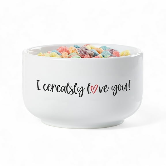 Personalization Mall I Cerealsly Love You 14 oz. Cereal Bowl