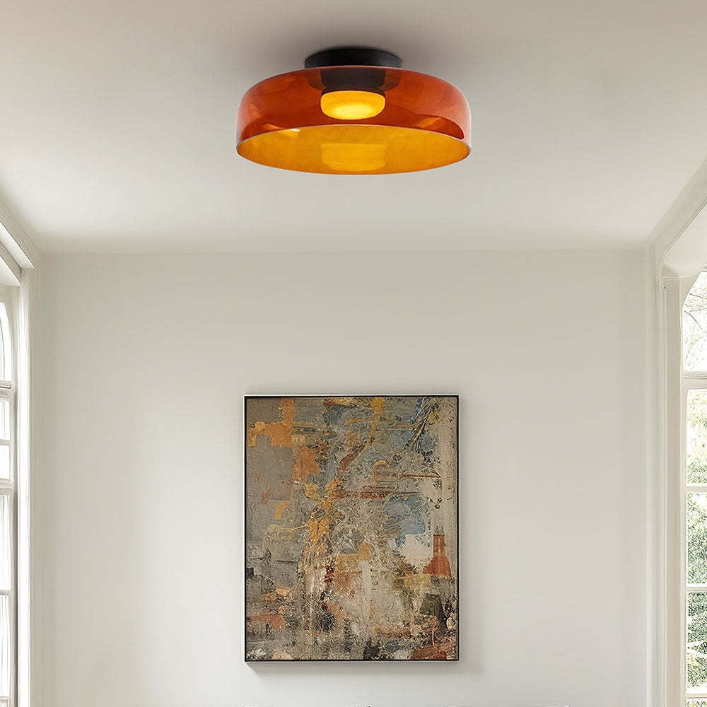 LittleGlovo Morandi Modern Simple Creative Glass Flush Mount Ceiling Light