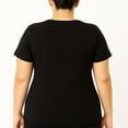 thumbnail image 2 of Rainbeau Women's Plus V-Neck Tee, 2 of 2