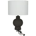 thumbnail image 7 of CosmoLiving by Cosmopolitan 13"W, 22"H Ceramic Modern Table Lamp, Black, 1-Piece, 7 of 7