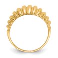 thumbnail image 2 of Bague Dôme Côtelée en Or Jaune 14k, 2 of 9