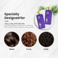 thumbnail image 3 of (2 pack) Herbishh Just Curls Coconut & Avocado Oil Infused Curly Hair Shampoo And Conditioner Set, Sulfate-free Vegan Kit For Curly Hair Care Women & Men Wavy, Curly Hair Products For Nourished Smooth Hair, 3 of 8