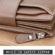 thumbnail image 4 of Minnieouse Baellerry Hombre Monedero Cartera de cuero Tarjetero Compartimiento Carteras Padre Regalo Accesorio para cumpleaños Aniversario Carteras Negro, 4 of 6