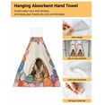 thumbnail image 3 of Towels Microfiber Absorbent Soft Dry Quick Cloth Hanging Bathroom Kitchen Towels Hand Watercolor Gnome Egg Easter, 3 of 6