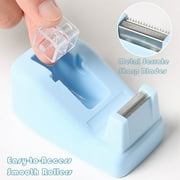 Blue Office Supplies, Desk Organizers and Accessories Office Supplies with Stapler, Tape Dispenser, Staple Remover, Staples, Clips, Hole Punch and Tabs
