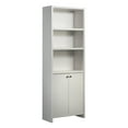 thumbnail image 3 of Mainstays Westley 5 Shelf Bookcase with Doors, White Finish, 3 of 17