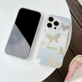 thumbnail image 3 of Funda De Teléfono De Plata De Hierro Caliente Para iPhone 11 14 Plus 12 13 Pro Max Moda Mariposa Conejo Protección Cubierta, 3 of 4
