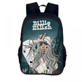 thumbnail image 2 of Billie Eilish Surrounding Teenage Adult Student Men And Women Backpack Rucksack-sebneei, 2 of 4