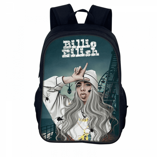 Billie Eilish Surrounding Teenage Adult Student Men And Women Backpack Rucksack Vinsniv Walmart