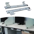 thumbnail image 6 of perfk under Desk Slider Track Slides Hardware Pull Out Balls Bearing Rails Rack Set White, 6 of 9