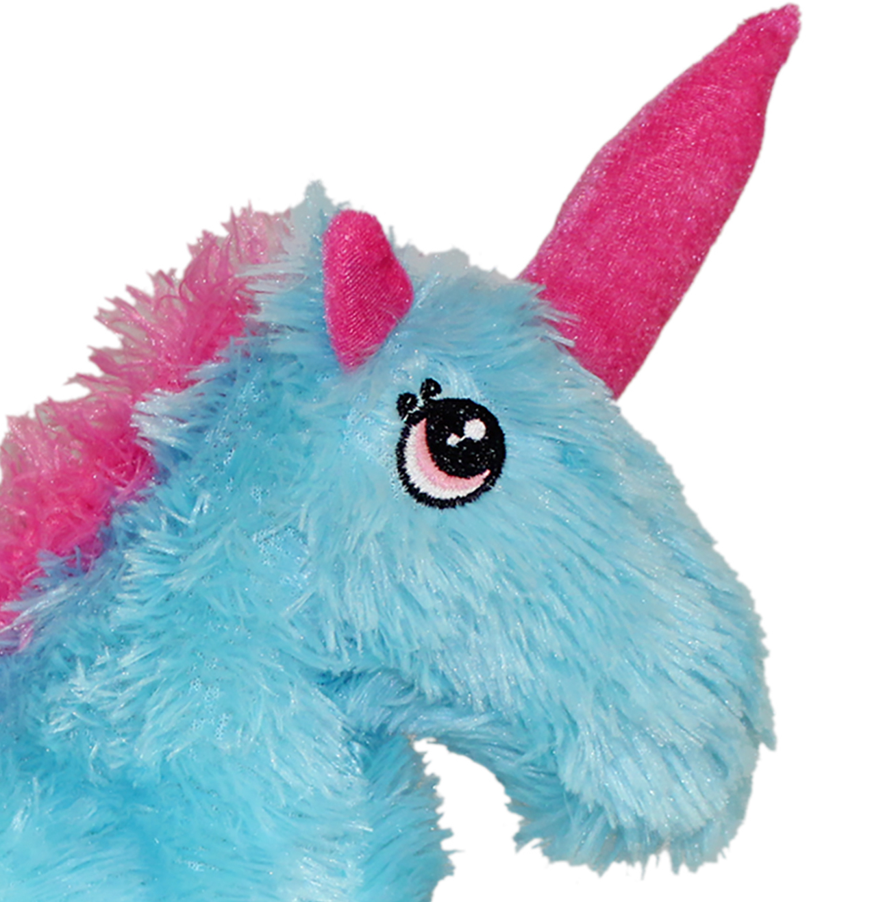 Whimsy & Charm Valentine's Day Sweatheart Love 22" Unicorn Stuffed Animal Plush Toy Soft & Fluffy - Blue - image 4 of 6