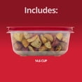 thumbnail image 6 of Rubbermaid 14.66-Cup EasyStore Square Container, Food Storage Container, Food Storage Container with Lids, 6 of 7