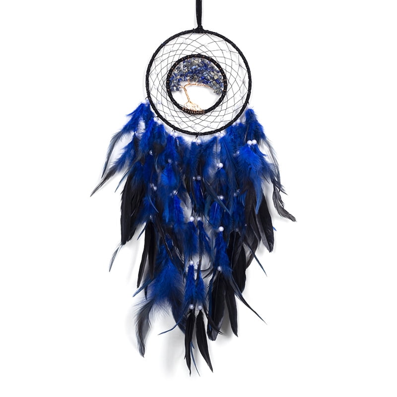 Handmade Dream Catchers Black Feather Lace Dream catchers for Wall Hanging Y 