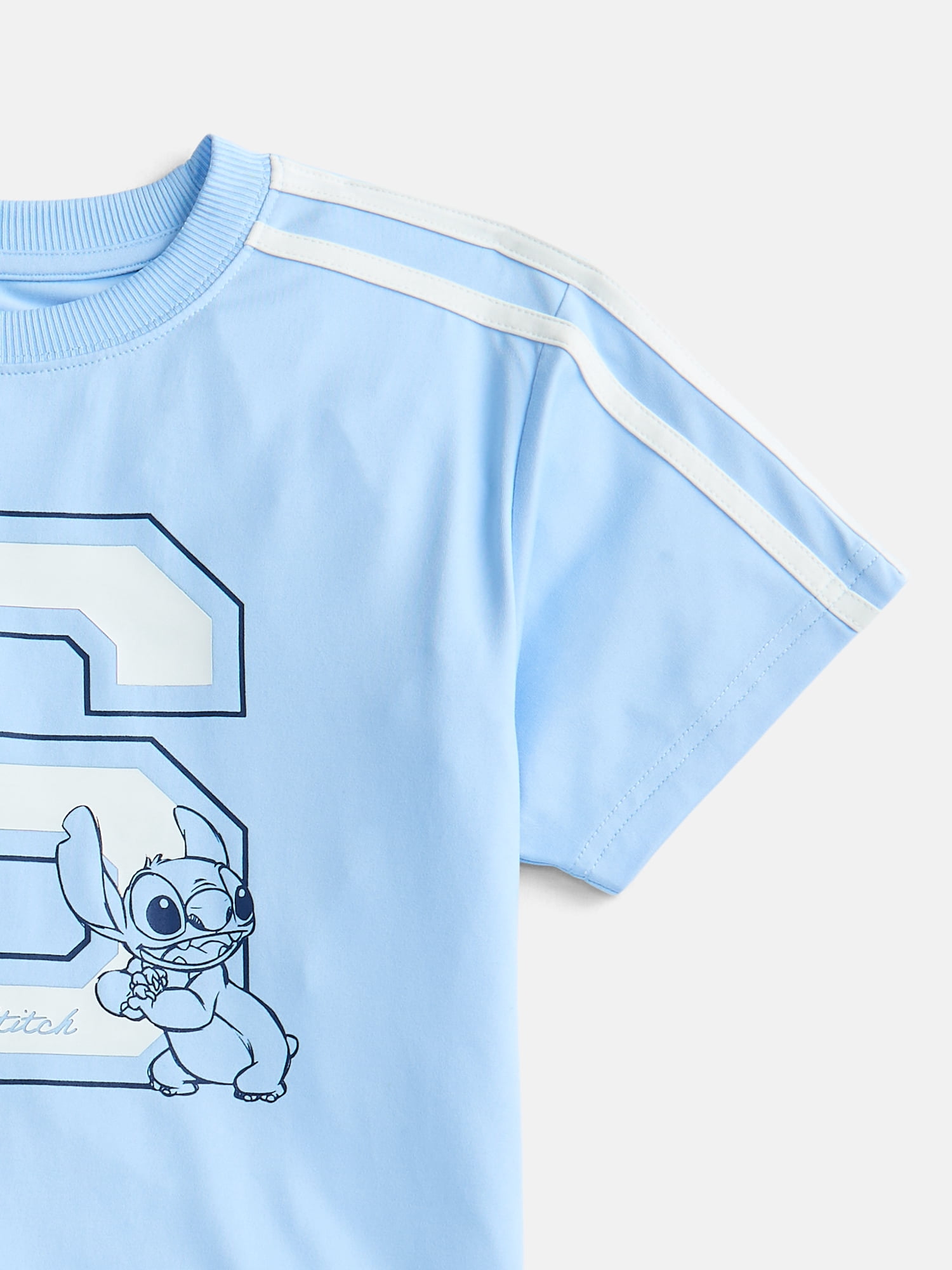 Stitch Girls Active Graphic Jersey with Short Sleeves, Sizes 4-12