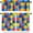 Rainbow-3, variant on Coffee Kitchen Curtains Sets, Cafe Coffee Theme Valance for Kitchen Windows, Tea Party Coffee Bean Print Small Short Curtains Window Treatments Valance Sets for Kitchen Cafe, 54x24 Inch, 3 Piece