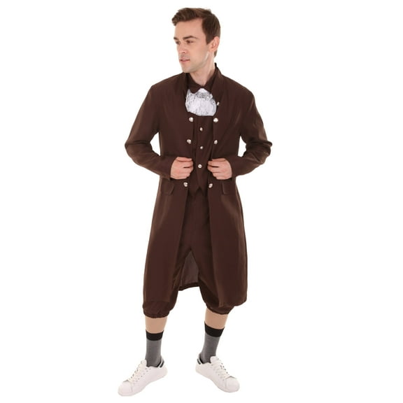 HPO Adult Men's George Washington Costume | Almost Brown Halloween Costume