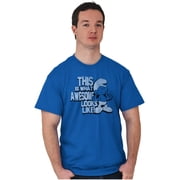 This is What Awesome Looks Like Smurf Mens Graphic T Shirt Tees Brisco Brands 2X