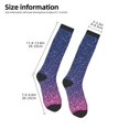 thumbnail image 2 of Sigee Violet Glitter for Socks for Men Women Socks Stocking Compression Socks, 2 of 6
