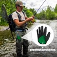 thumbnail image 5 of Uxcell Fishing Gloves for Man Fisherman Professional Non-Slip Puncture Resistant Gloves, Black(Left), 5 of 5