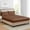 Brown, variant on Twin Extra Long Silk Satin Fitted Sheet, Soft Deep Pocket Single Bottom Bed Sheets Sold Separately, Wrinkle Free, Non- Fading, Breathable, Fully Elasticized(Twin XL Size, Burgundy)