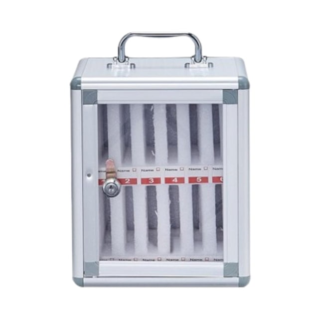 Gabinete de almacenamiento para teléfonos Strade Fareast Limited Aleación de aluminio Puerta transparente 12 ranuras